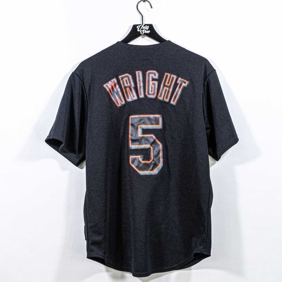 New York Mets David Wright Alternate Jersey Majestic Made in USA Medium MLB - Picture 1 of 10